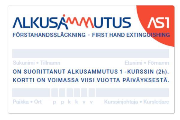Alkusammutuskortti AS1